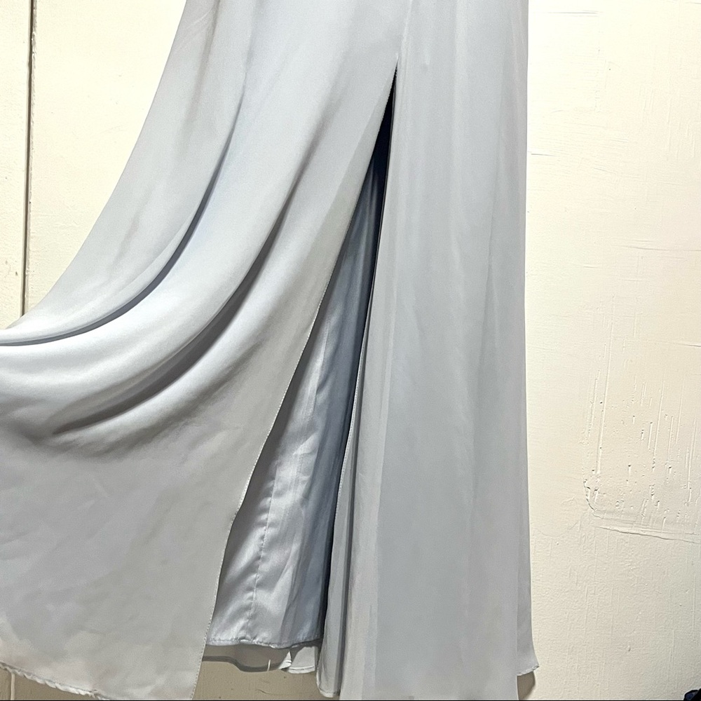 Jenny Yoo Kayla Dress in Whisper Blue, Size 6 - Picture 8 of 15